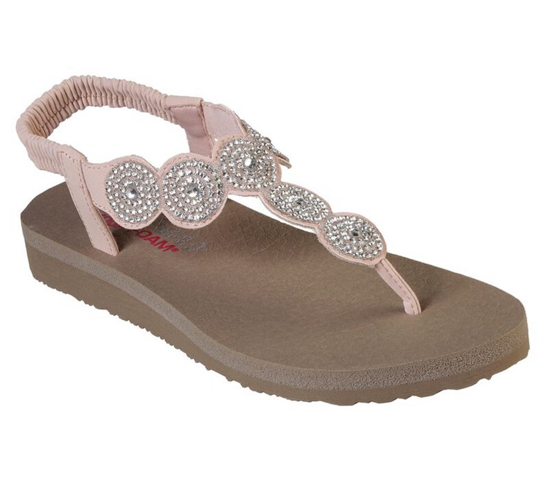 Skechers Dam Ljus Rosa Sandaler - Meditation - Stars & Sparkle - Sverige (EHLYB-2706)